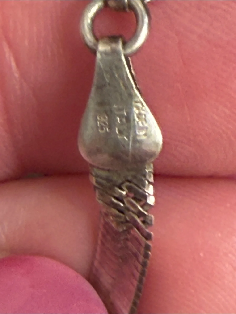 Classic 925 Flat Snake Chain Necklace - Picture 3 of 8